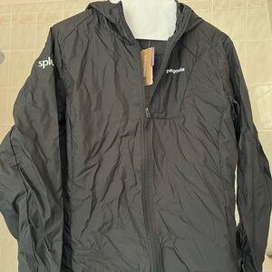 NEW NWT Patagonia Jacket Mens Medium Black Houdini Windbreaker Lightweight